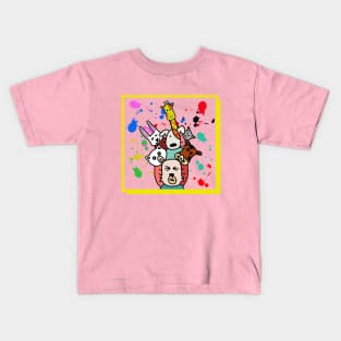 colourful animals Kids T-Shirt